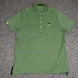 Pine Valley Golf Polo Men XL Green Purple RLX Ralph Lauren Shirt Performance EUC